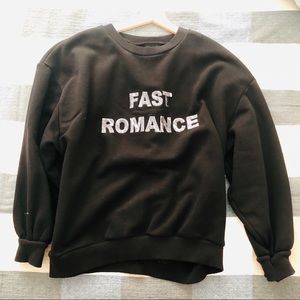 women zara sweatshirt